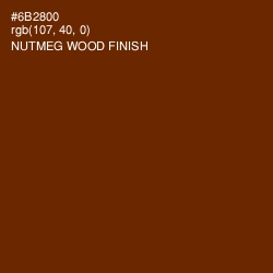 #6B2800 - Nutmeg Wood Finish Color Image